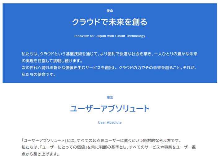 「セクションブロック」の活用例