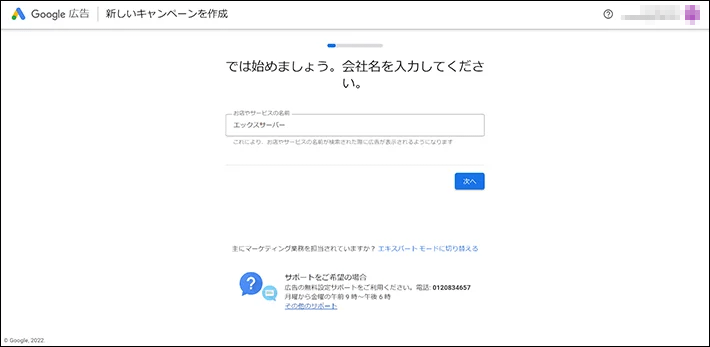 Google広告(エキスパートモードに切り替える)
