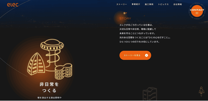 エレク株式会社のファーストビュー