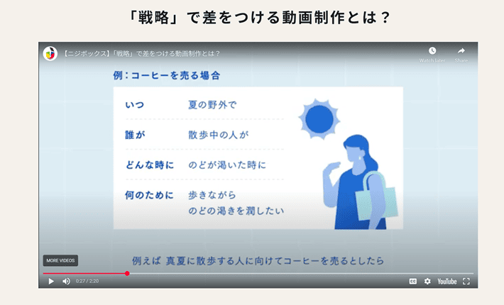 株式会社ニジボックスの動画