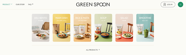 GREEN SPOONのメガメニュー