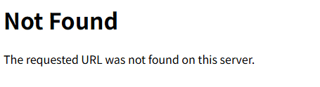 Webブラウザ（Google Chrome）の404エラーページ