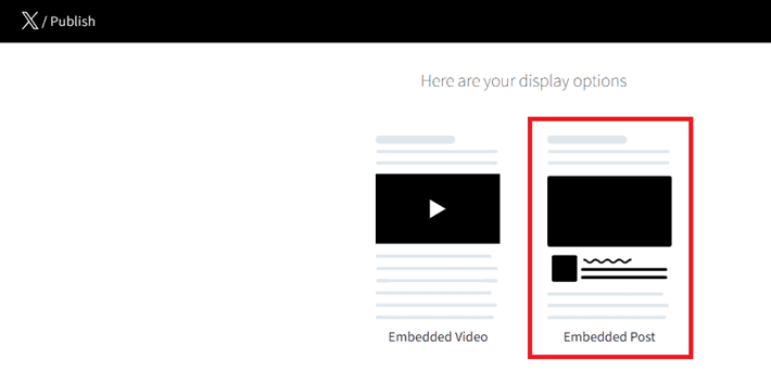 Here are your display options