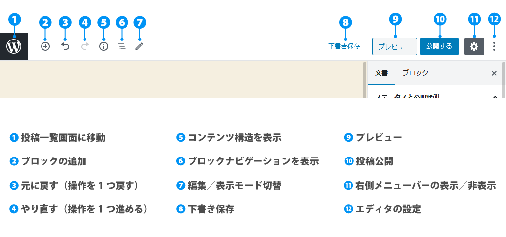 ヘッダーメニューバー