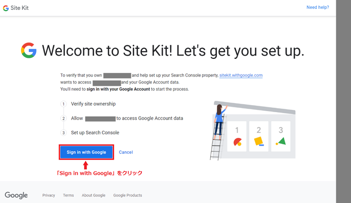 sign in wth google