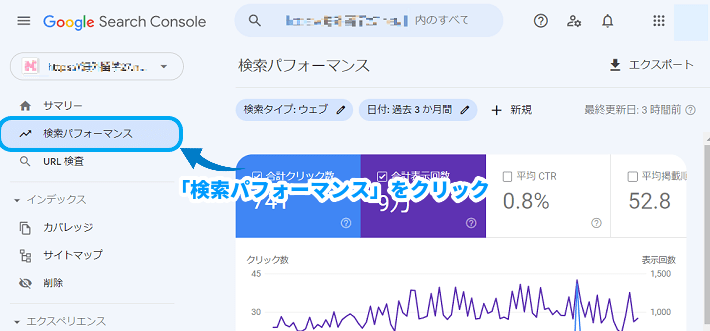 2.検索パフォーマンスをチェック