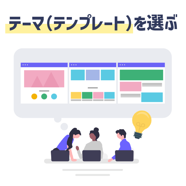 テーマ(テンプレート)を選ぶ