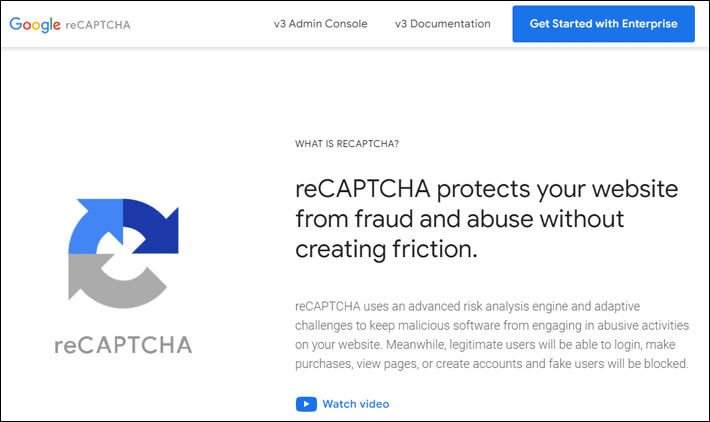 reCAPTCHAで利用するキーの取得（サイトにアクセスする）