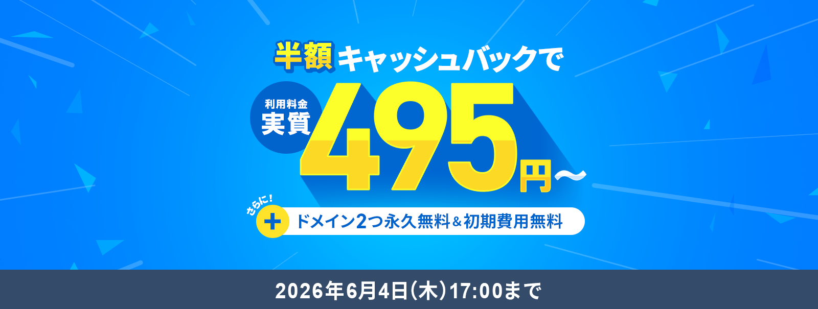 Ⱦ�ۥ���å���Хå������ڡ��󡪰���Ū�ϥ����ڥå������С����¼����495�ߤ���Ȥ��롪6/4(��)17:00�ޤ�